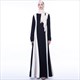 Langärmeliges Ramadan Kleid mit eingesetzten Streifen