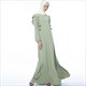 A-Line Ruffled Long Sleeves Abaya Robe Casual Dress