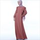 A-Line Ruffled Long Sleeves Abaya Robe Casual Dress