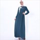 Chiffon Maxi Kleid mit Spitzenapplikationen