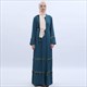 Pailletten Tassel Türkei Robe Abaya Cardigan mit Schleife