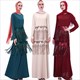 Sequin Embellished A-Line Abaya Dress With Tassels