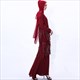 Sequin Embellished A-Line Abaya Dress With Tassels