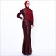Sequin Mermaid Long Sleeve Ramadan Abaya Dress