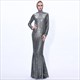Sequin Mermaid Long Sleeve Ramadan Abaya Dress