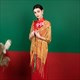 Sequin Embellished Shawl Tulle Wrap With Tassels