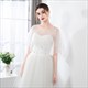 Tulle Lace Trim Cloak With Beading