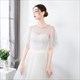 Tulle Lace Trim Cloak With Beading