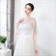 Tulle Lace Trim Cloak With Beading