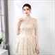 Tulle Lace Trim Cloak With Beading