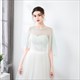 Tulle Lace Trim Cloak With Beading