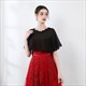 Chiffon Wrap Cloak With Lace Trim