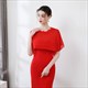 Chiffon Wrap Cloak With Lace Trim