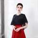 Chiffon Wrap Cloak With Lace Trim