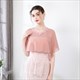 Chiffon Wrap Cloak With Lace Trim