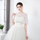 Chiffon Wrap Cloak With Lace Trim