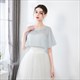 Chiffon Wrap Cloak With Lace Trim