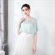 Chiffon Wrap Cloak With Lace Trim