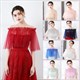 Off-Shoulder Wrap Cloak With Pearls