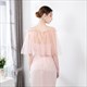 Off-Shoulder Wrap Cloak With Pearls