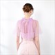 Off-Shoulder Wrap Cloak With Pearls