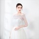 Off-Shoulder Wrap Cloak With Pearls