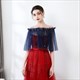 Off-Shoulder Wrap Cloak With Pearls
