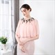 Off The Shoulder Wrap Cloak With Lace Trim