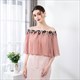 Off The Shoulder Wrap Cloak With Lace Trim
