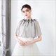 Off The Shoulder Wrap Cloak With Lace Trim