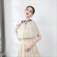 Off The Shoulder Wrap Cloak With Lace Trim