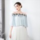 Off The Shoulder Wrap Cloak With Lace Trim