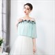 Off The Shoulder Wrap Cloak With Lace Trim