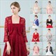 Lace Wrap Long Sleeve Jacket With Lace Trim