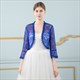 Lace Wrap Long Sleeve Jacket With Lace Trim
