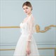 Lace Wrap Long Sleeve Jacket With Lace Trim