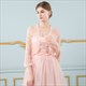 Lace Wrap Long Sleeve Jacket With Lace Trim