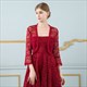 Lace Wrap Long Sleeve Jacket With Lace Trim