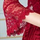 Lace Wrap Long Sleeve Jacket With Lace Trim