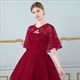 Lace Embellished Wrap With Sash