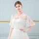 Lace Embellished Wrap With Sash