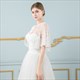 Lace Embellished Wrap With Sash