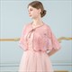 Lace Embellished Wrap With Sash
