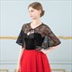 Lace Embellished Wrap With Sash