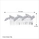 Crystal Princess Hair Comb With Rhinestones