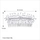 Crystal Princess Hair Comb With Rhinestones