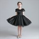 Blumenmädchen-Kleid aus Tüll mit Spitzenapplikation und Ärmeln
