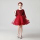 Sequin Embellished Tulle Flower Girl Dress With Sleeves