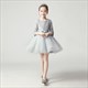 Sequin Embellished Tulle Flower Girl Dress With Sleeves