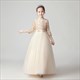 Sequin Embellished Tulle Flower Girl Dress With Sleeves